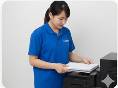 Nhân viên làm việc chuyên nghiệp